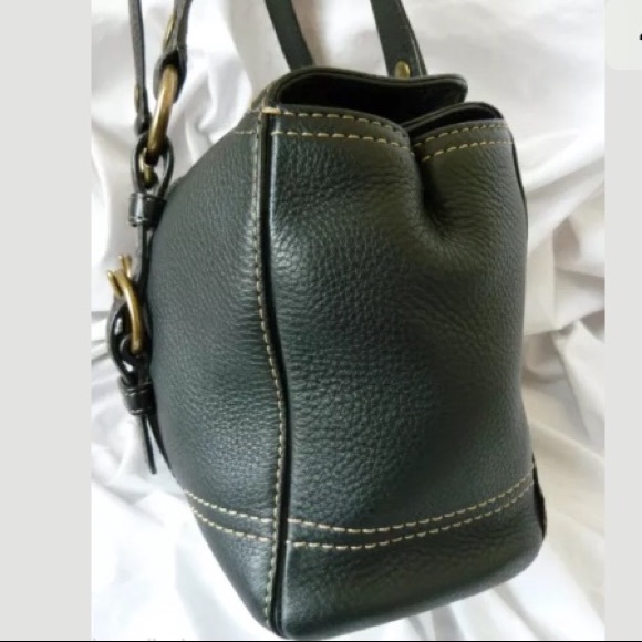 COACH Chelsea Black Pebbled Leather Satchel/Tote - Picture 5 of 8